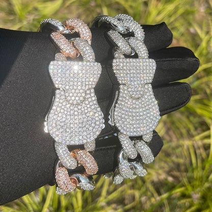 Bling "Locket Clasp" Cuban Bracelet