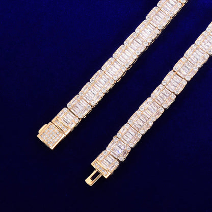 Bling Baguette Bracelet 9mm