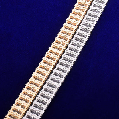 Bling Baguette Bracelet 14mm