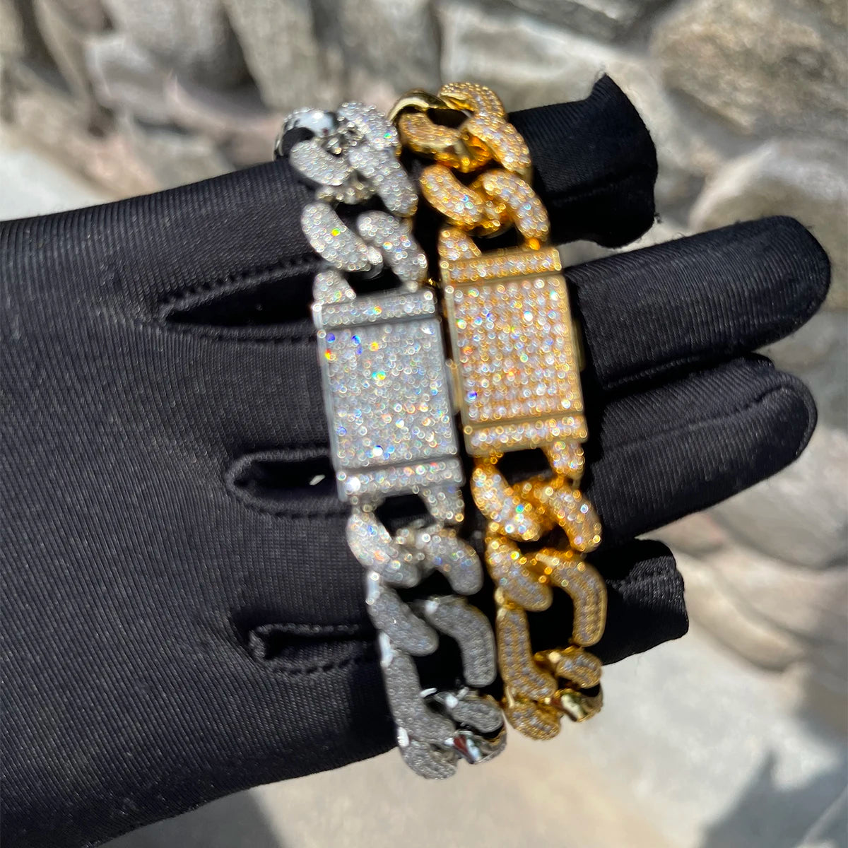 Bling "Figaro" Bracelet
