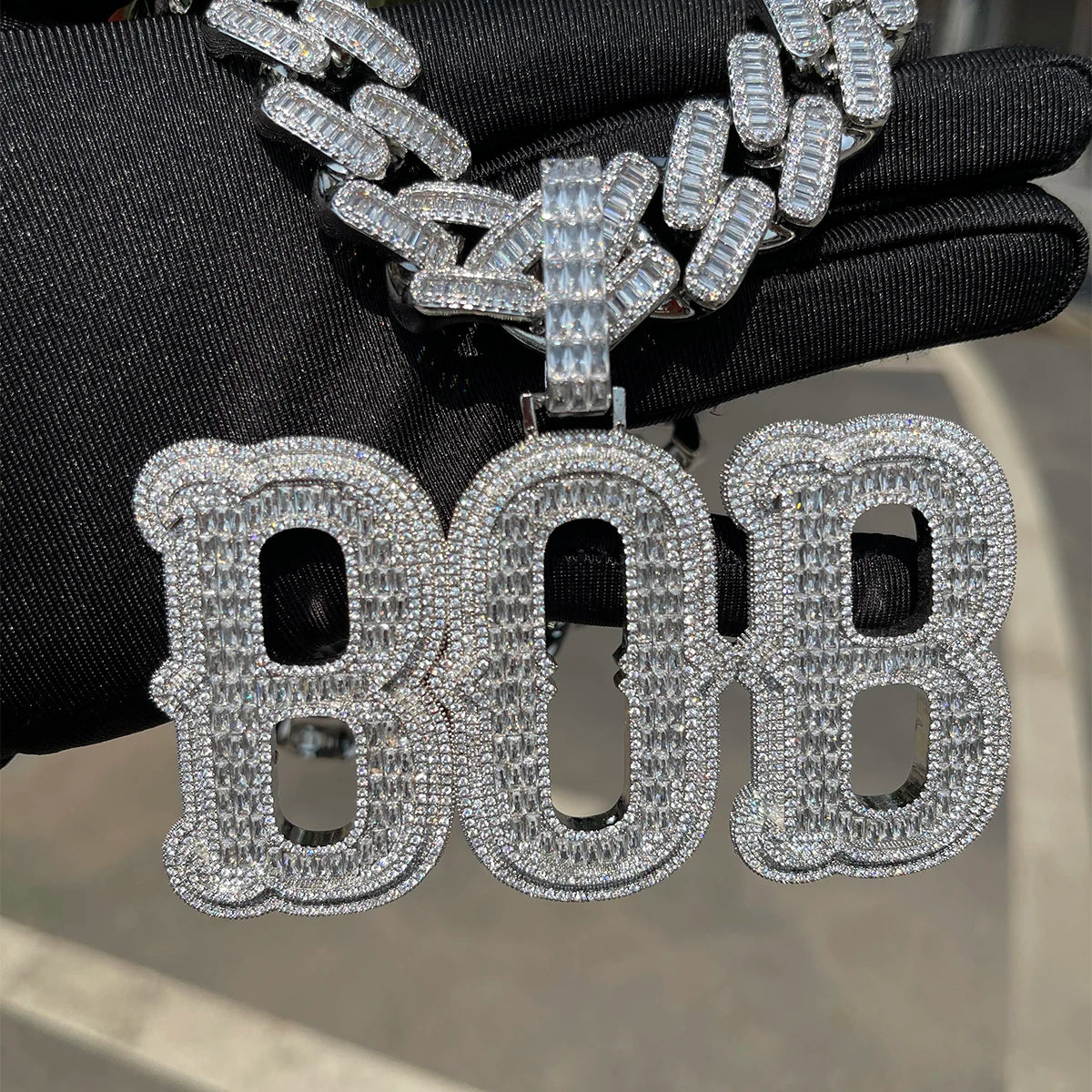 Bling "Baguettes" Custom Pendant IV