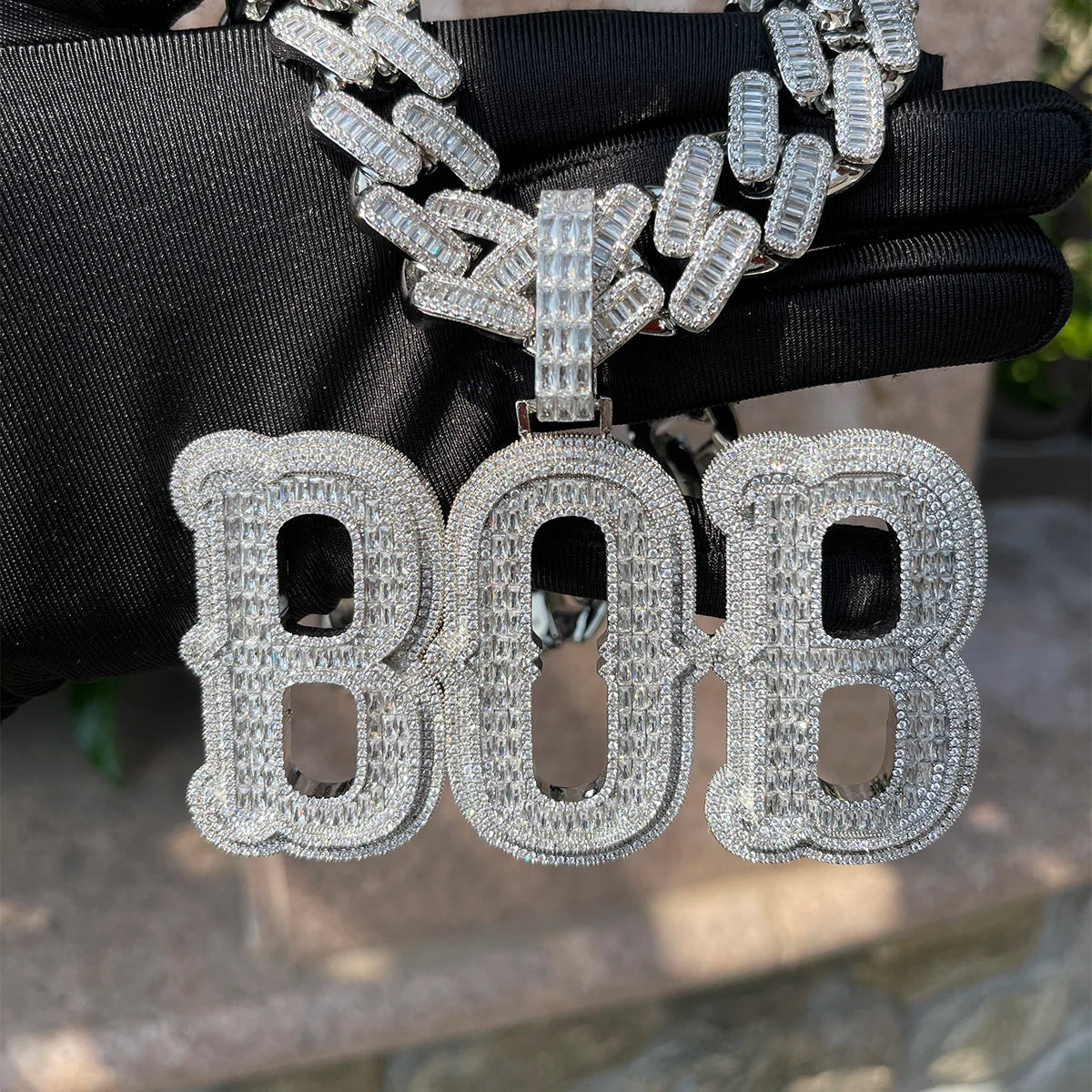 Bling "Baguettes" Custom Pendant IV
