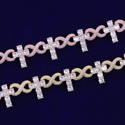 Bling "Infinity Cross" Bracelet II