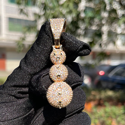 Bling "Snowman" Pendant
