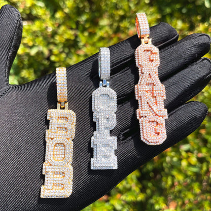 Bling "Totem Poles" Custom Pendant