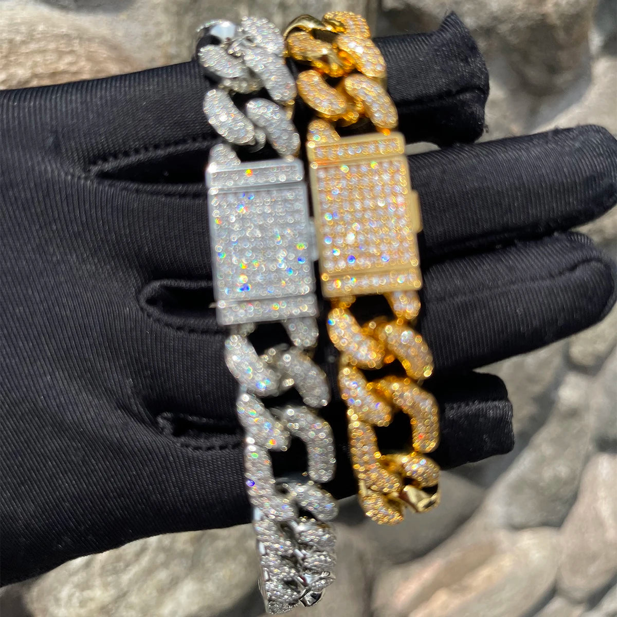 Bling "Figaro" Bracelet