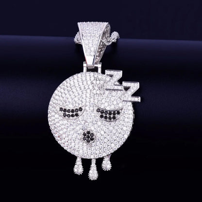Bling "Zzz Emoji" Pendant