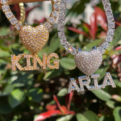 Bling "Love" Custom Pendant