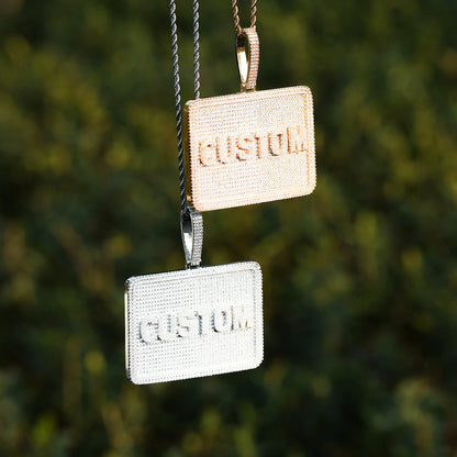 Bling "Plaquette" Custom Pendant