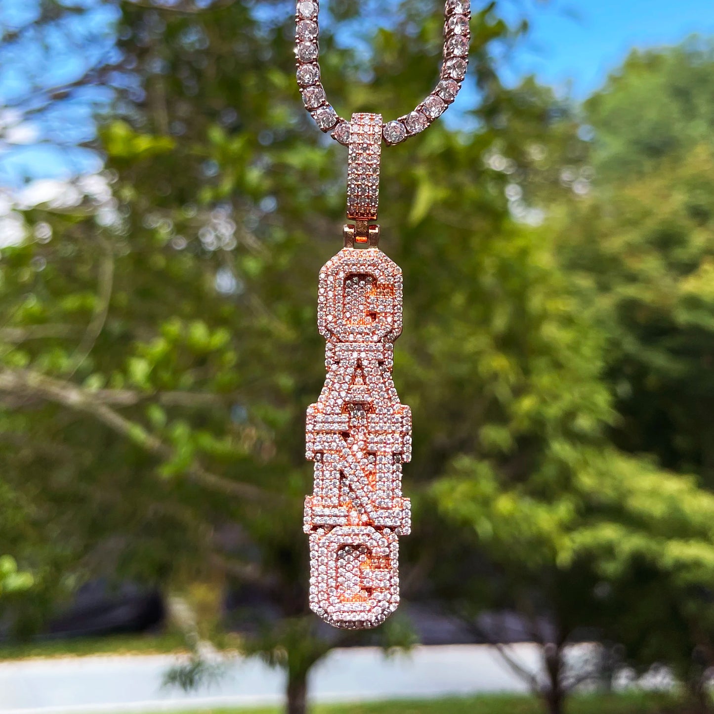 Bling "Totem Poles" Custom Pendant
