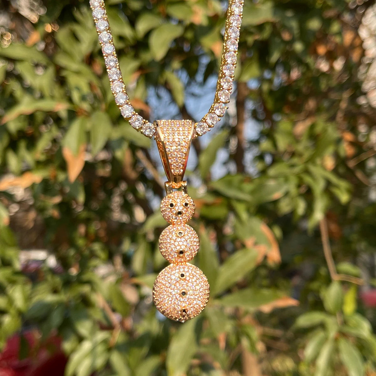 Bling "Snowman" Pendant