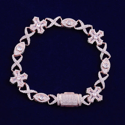 Bling "3rd Eye" Infinity Link Bracelet II