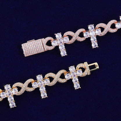Bling "Infinity Cross" Bracelet II