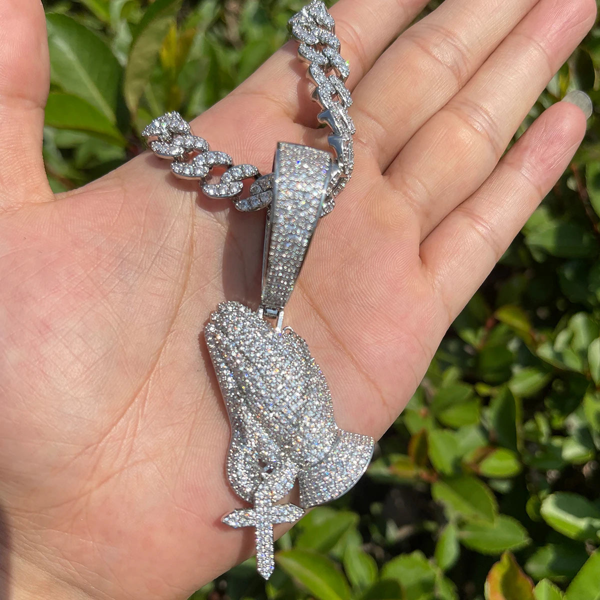 Bling "Prayer" Pendant