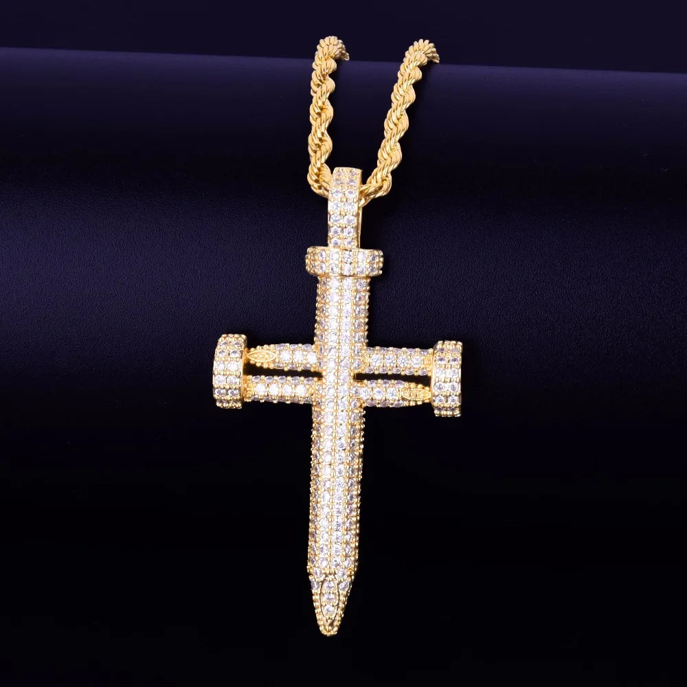 Bling "Cross" Pendant IX