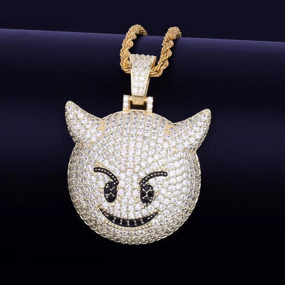 Bling "Demon Emoji" Pendant