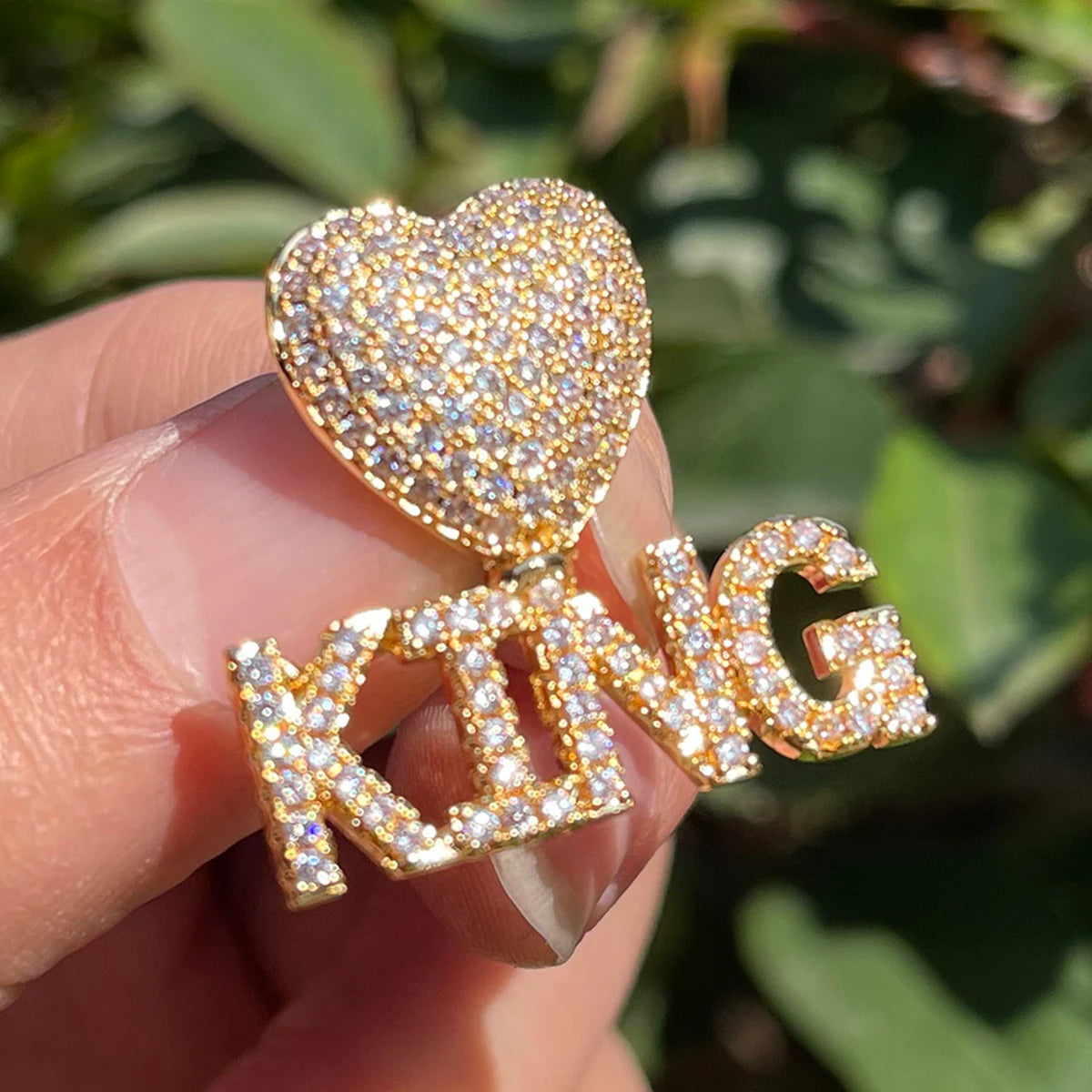 Bling "Love" Custom Pendant