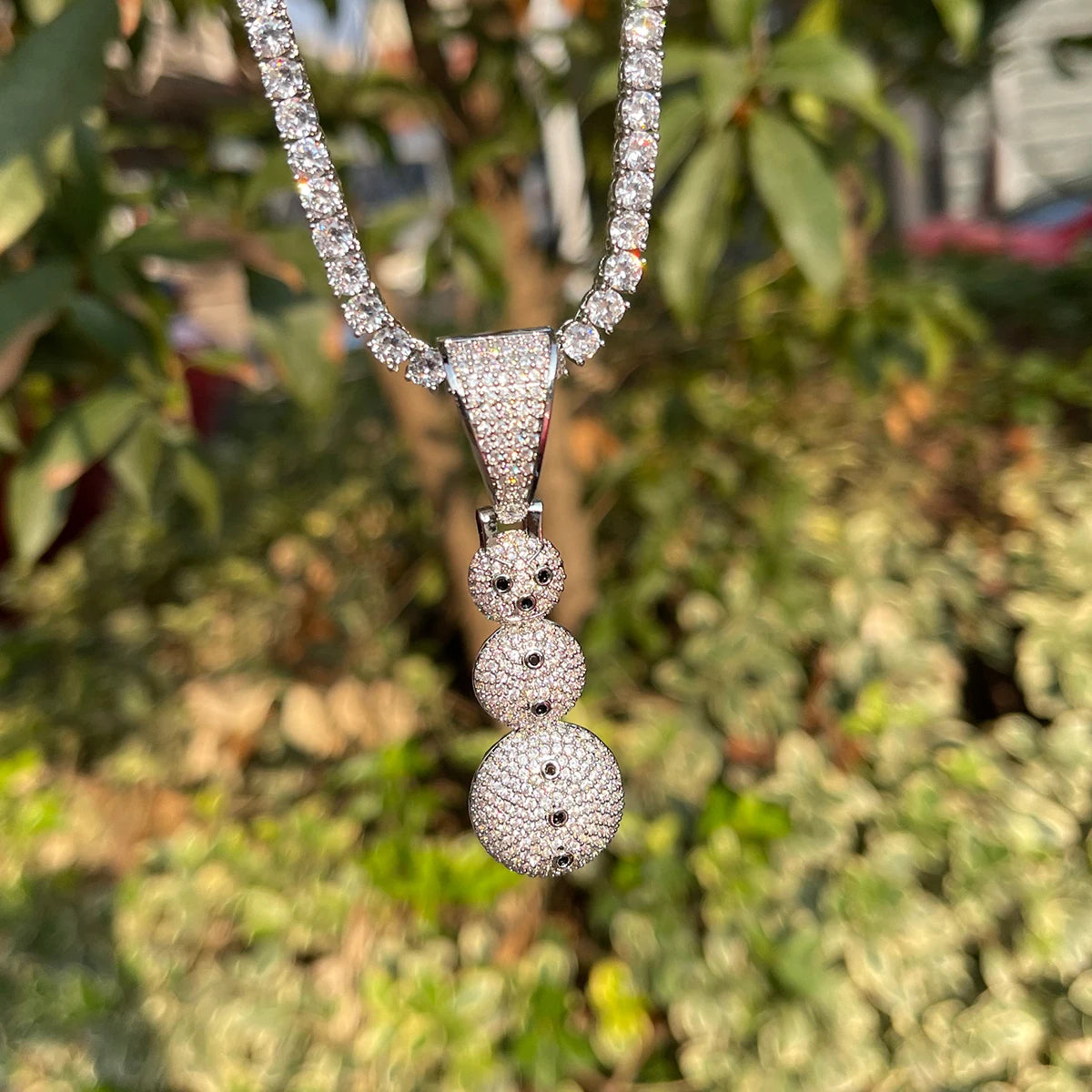 Bling "Snowman" Pendant
