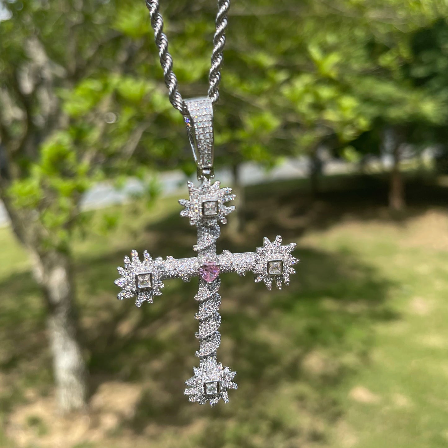 Bling "Cross" Pendant XIX