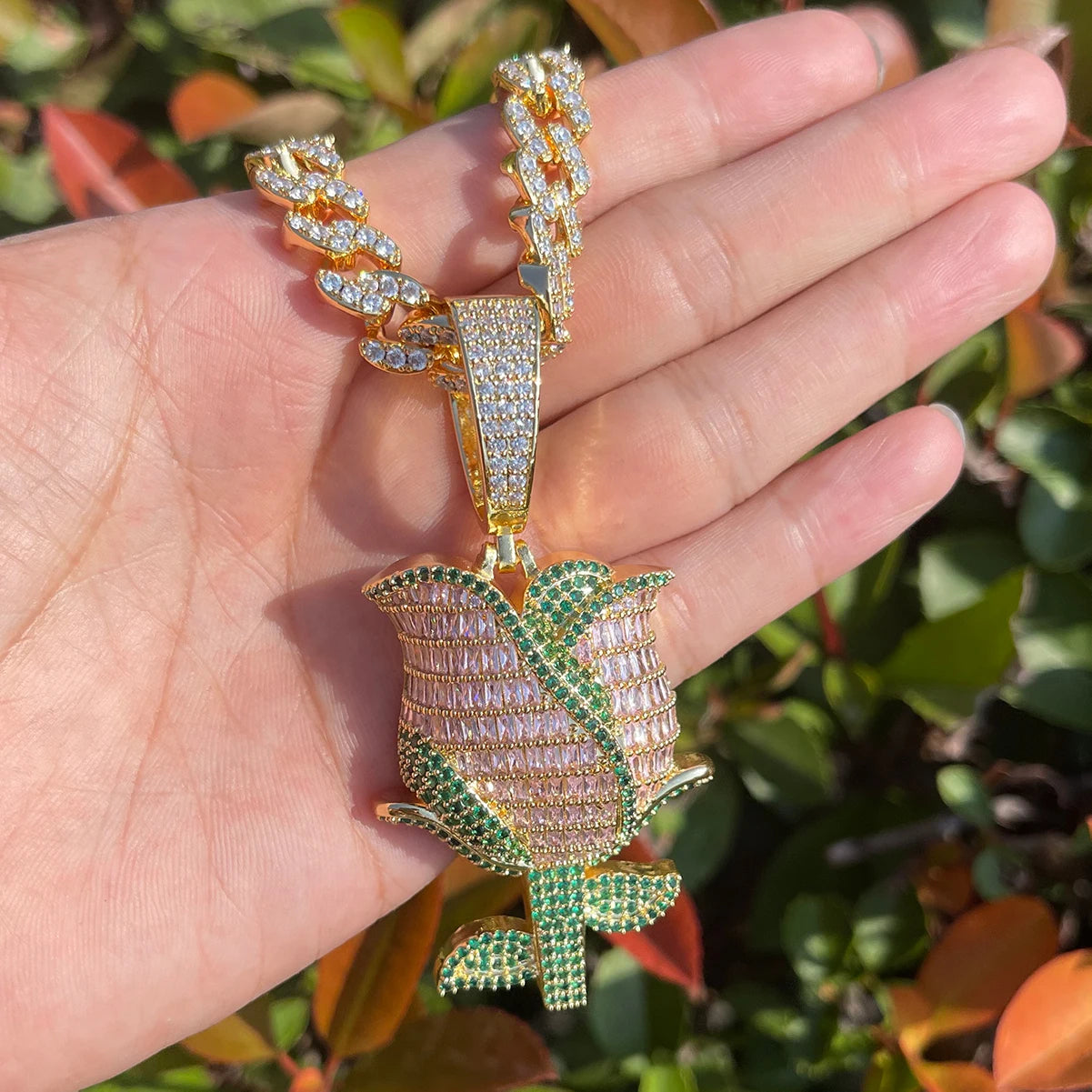 Bling "Rose" Pendant III