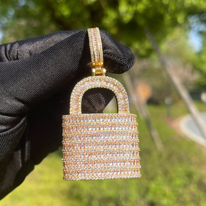 Bling "Lock" Pendant