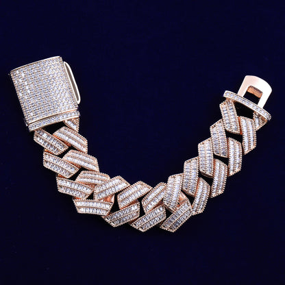 Bling "Prong Cuban" Bracelet 25mm