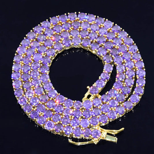 Bling "Purple" Tennis Chain