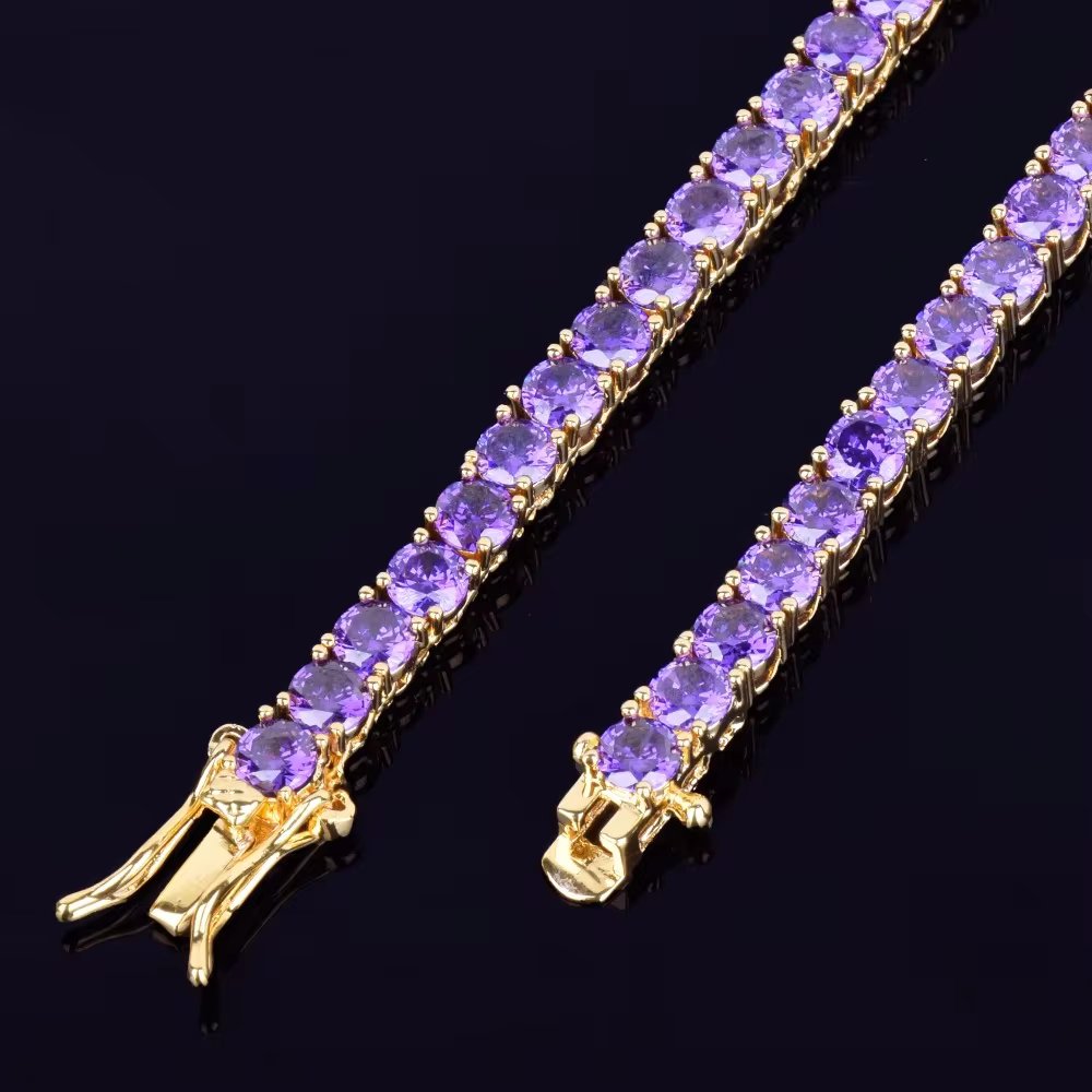 Bling "Purple" Tennis Chain