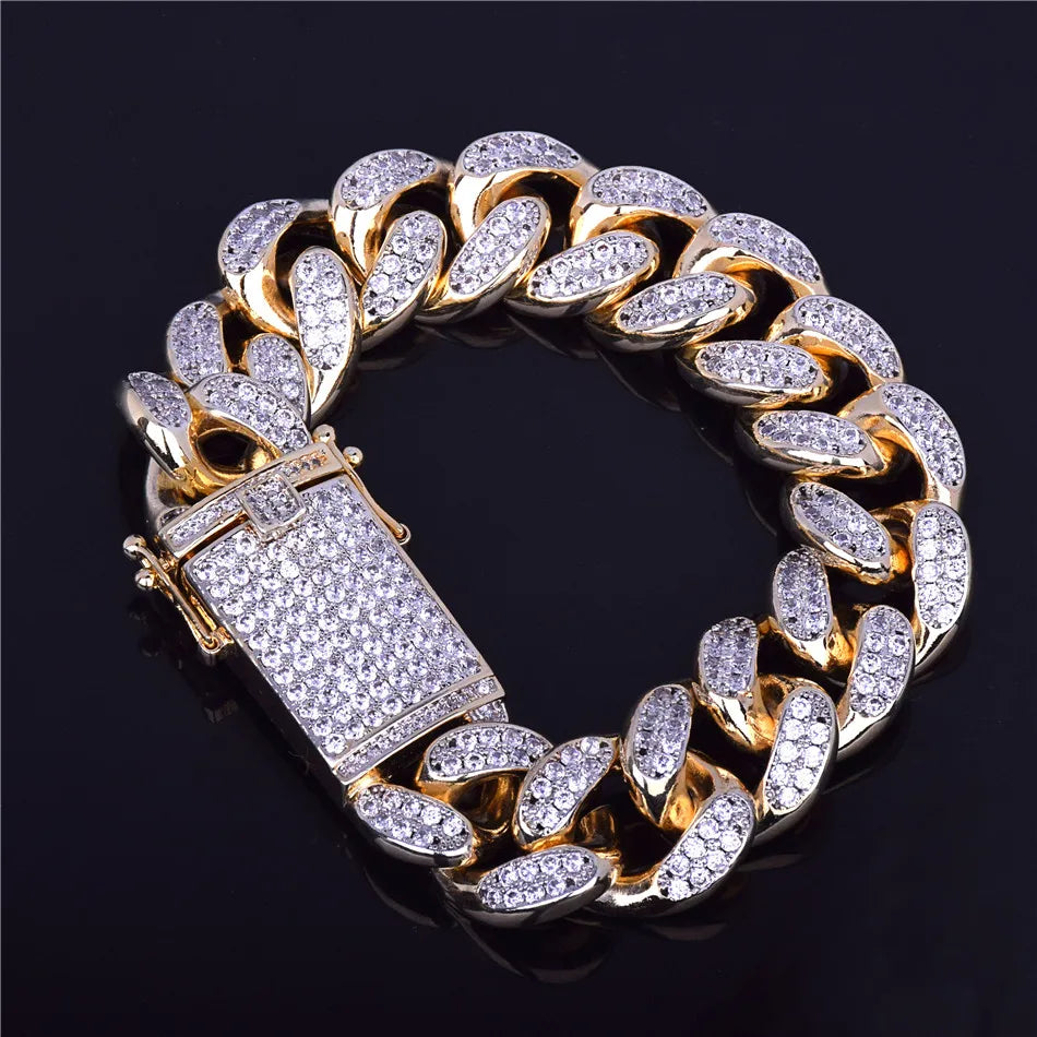 Bling "Miami" Cuban Bracelet 22mm