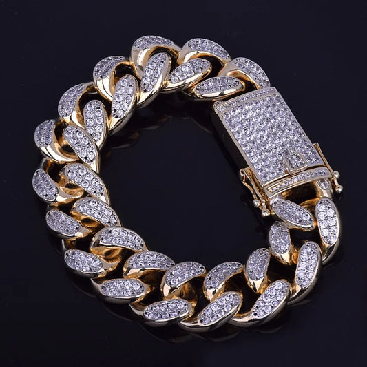 Bling "Miami" Cuban Bracelet 22mm
