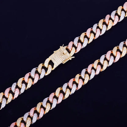 Bling "Tri-Tone" Cuban Chain