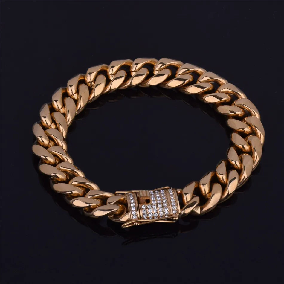 Bling "Plain Cuban" Bracelet
