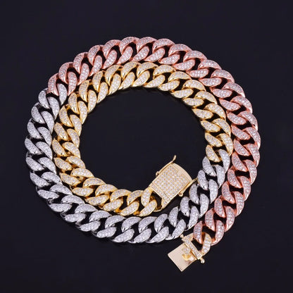 Bling "Tri-Tone" Cuban Chain