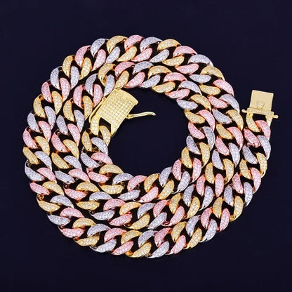 Bling "Tri-Tone" Cuban Chain
