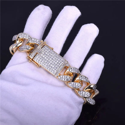 Bling "Miami" Cuban Bracelet 22mm
