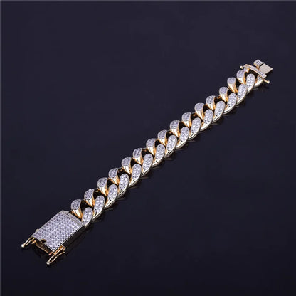 Bling "Miami" Cuban Bracelet 22mm