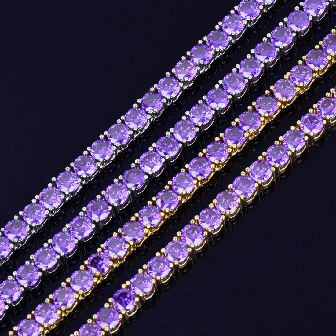 Bling "Purple" Tennis Chain