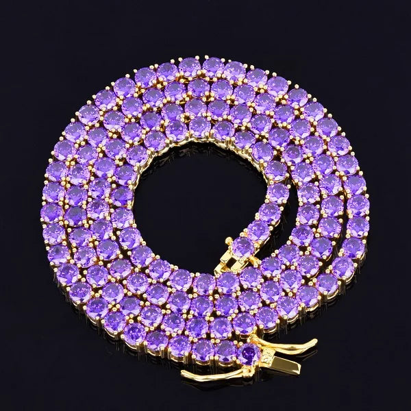 Bling "Purple" Tennis Chain
