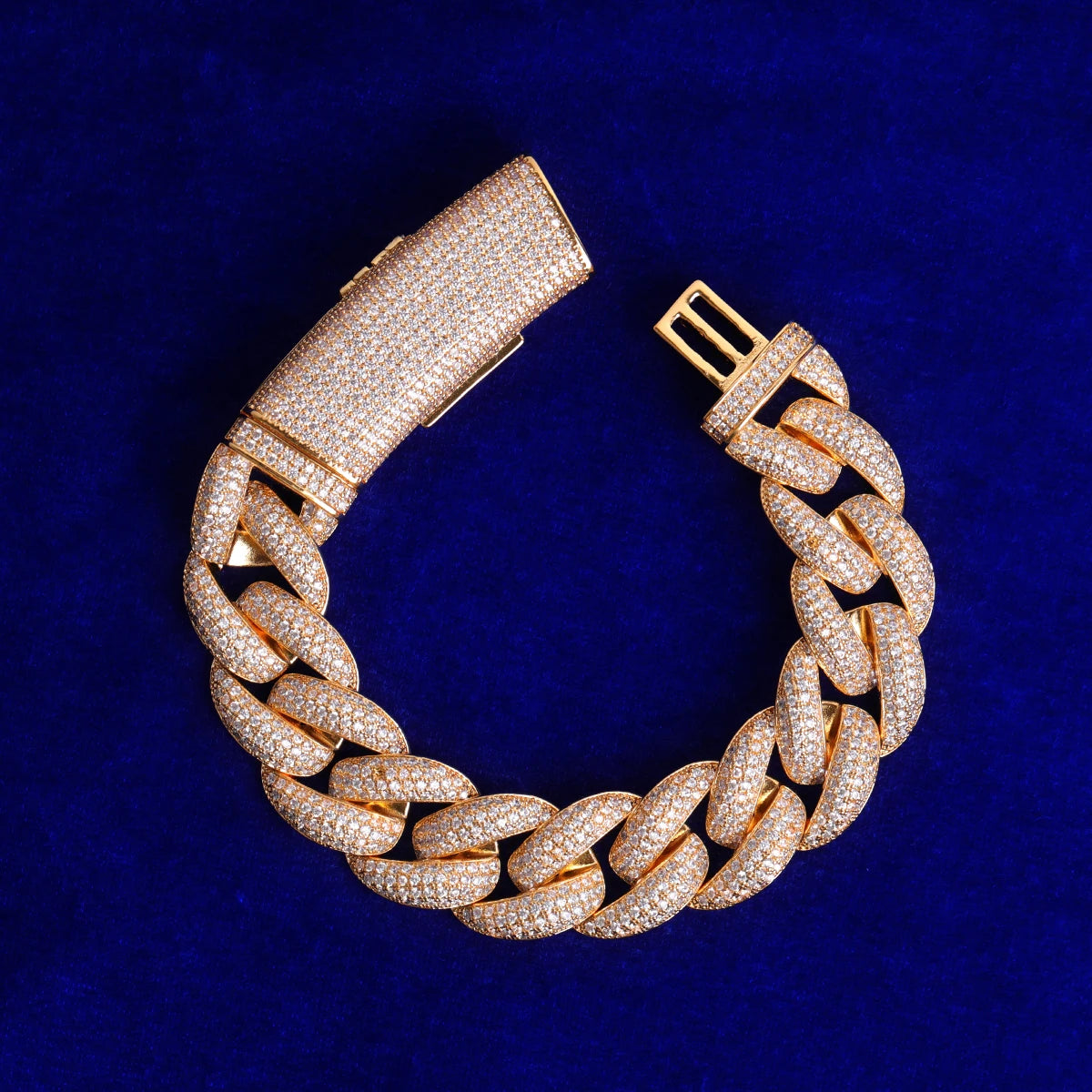 Bling "Big Clasp" Cuban Bracelet
