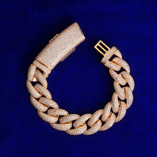 Bling "Big Clasp" Cuban Bracelet