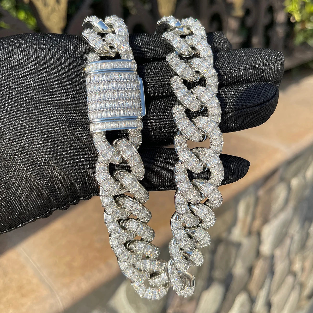 Bling "Supreme" Baguettes Chain