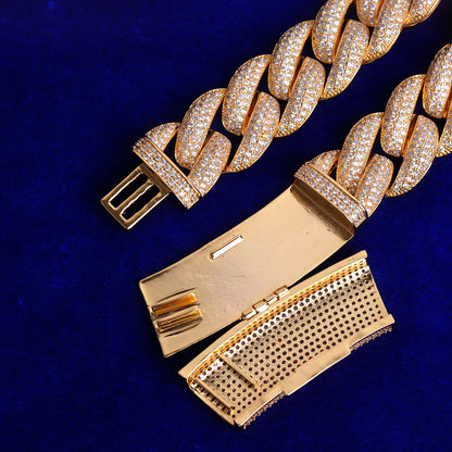 Bling "Big Clasp" Cuban Bracelet