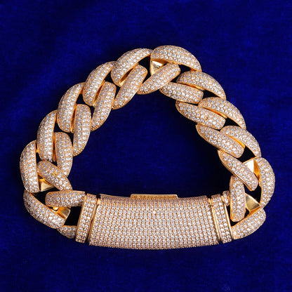 Bling "Big Clasp" Cuban Bracelet
