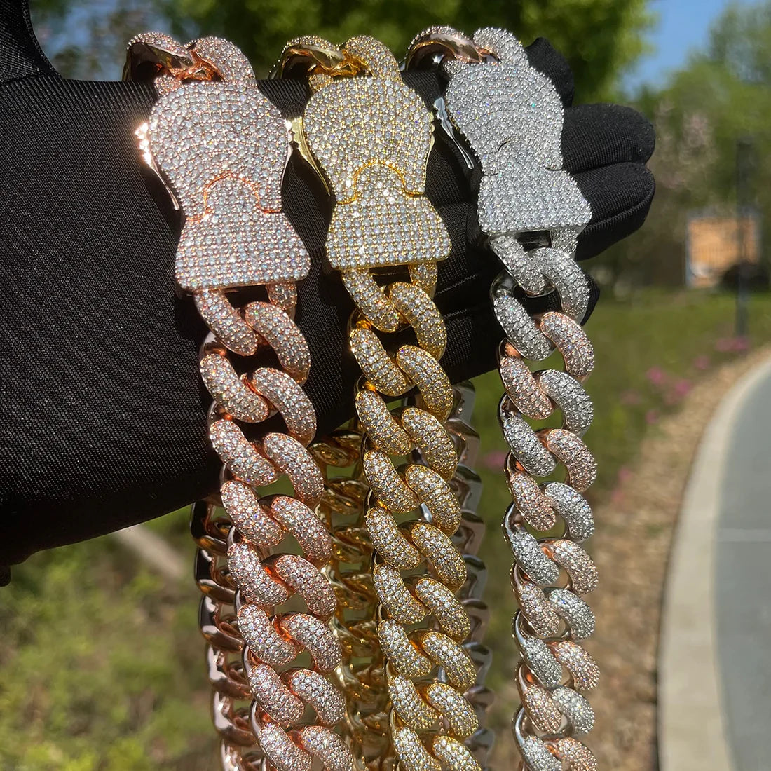 Bling Lobster Clasp Cuban Chain 20mm