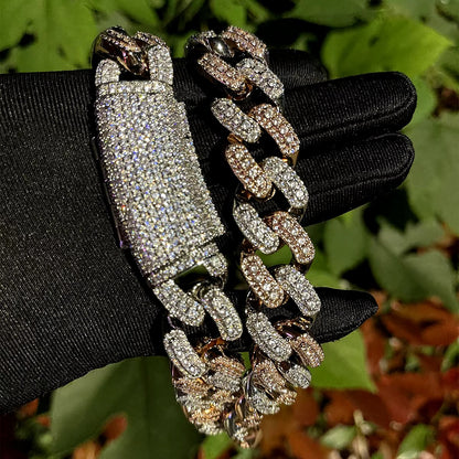 Bling "Big Baller" Two Tone Cuban Chain 20mm