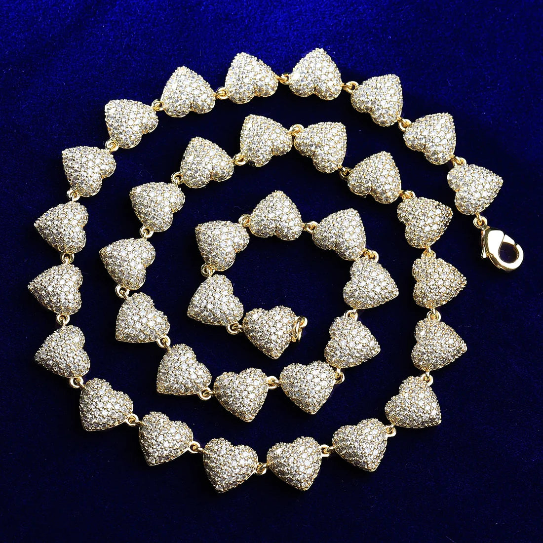 Bling "Heart" Link Chain