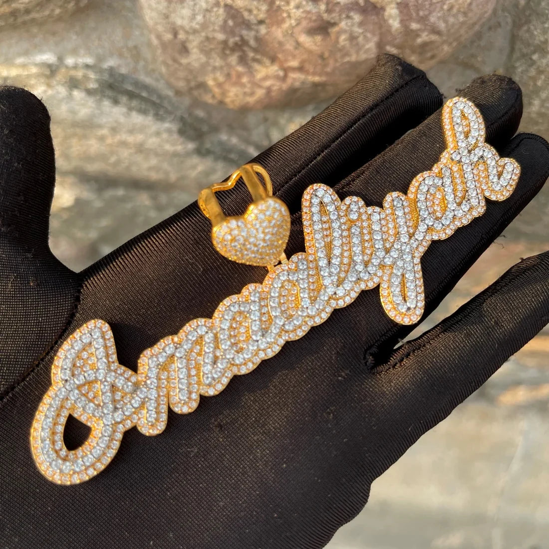 Bling "Love" Custom Pendant