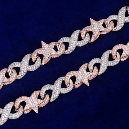 Bling "Star" Infinity Link Chain