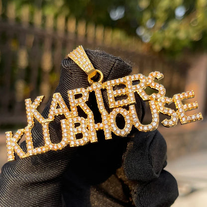 Bling "Traphouse" Custom Pendant