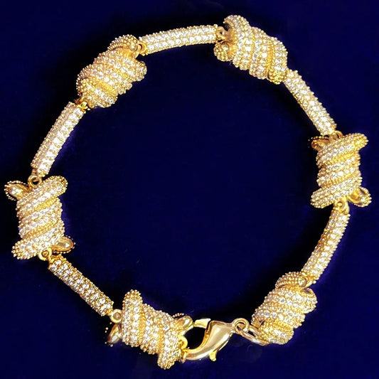 Bling "Barbed Wire" Bracelet